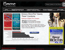 Tablet Screenshot of kimono-condoms.com